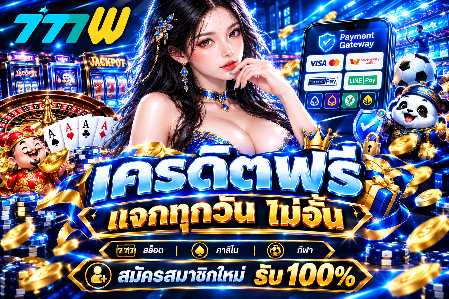 เครดิตฟรี 77W: เล่นคาสิโนออนไลน์คุ้มค่าบนเว็บคาสิโน 77w ทางเข้า